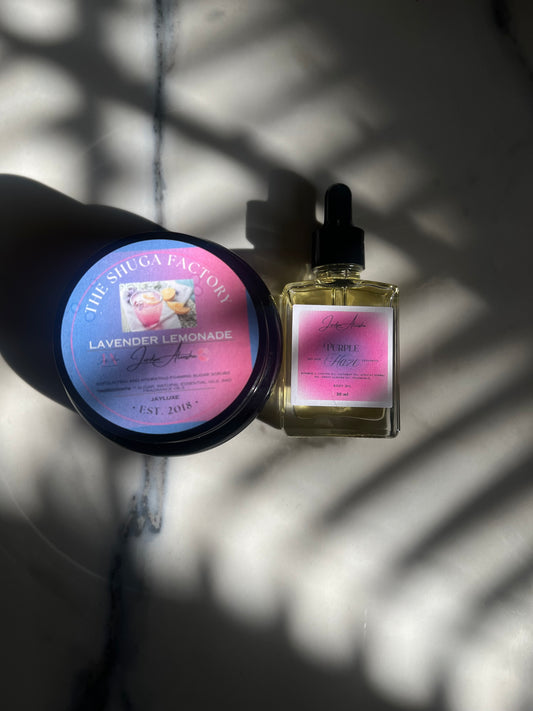 Purple Haze Body Oil + Lavender Lemonade Sugar Scrub
