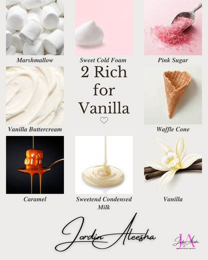 2 Rich For Vanilla Eau de Parfum