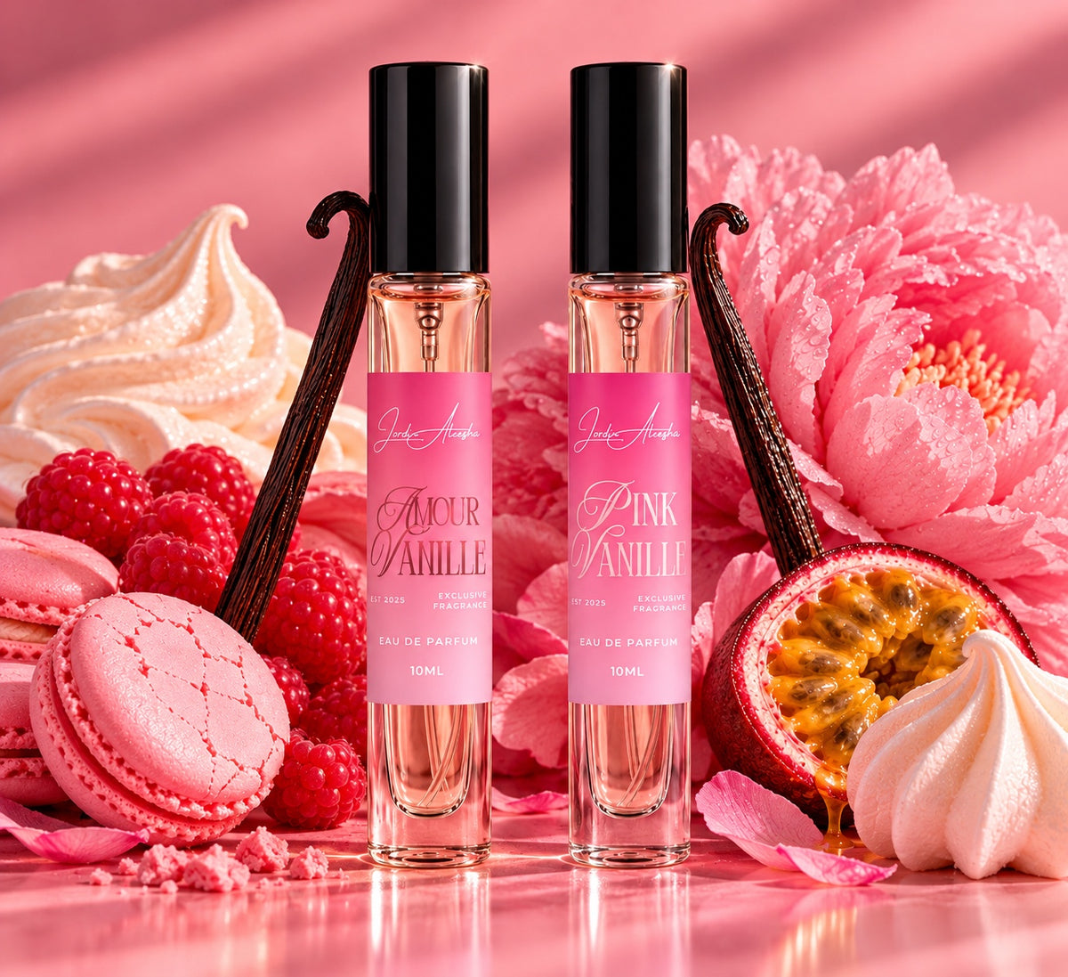Pink Vanille and Amour Vanille 10 mL Eau de Parfum duo